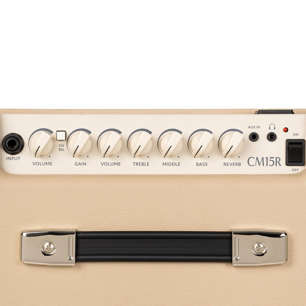 Cort CM15R PG 15W Guitar Combo Amplifier - White Sand