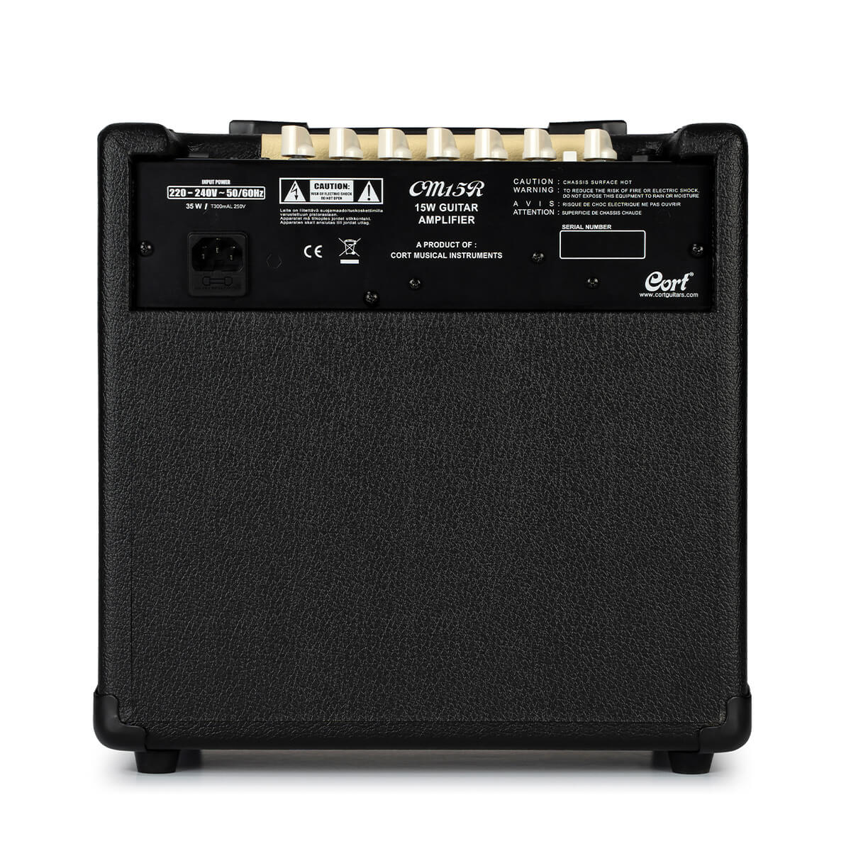 Cort CM15R PG 15W Guitar Combo Amplifier - Black