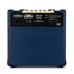 Cort CM15R PG 15W guitar combo amplifier in dark blue with control knobs and speaker grille, suitable for practice and small performances.