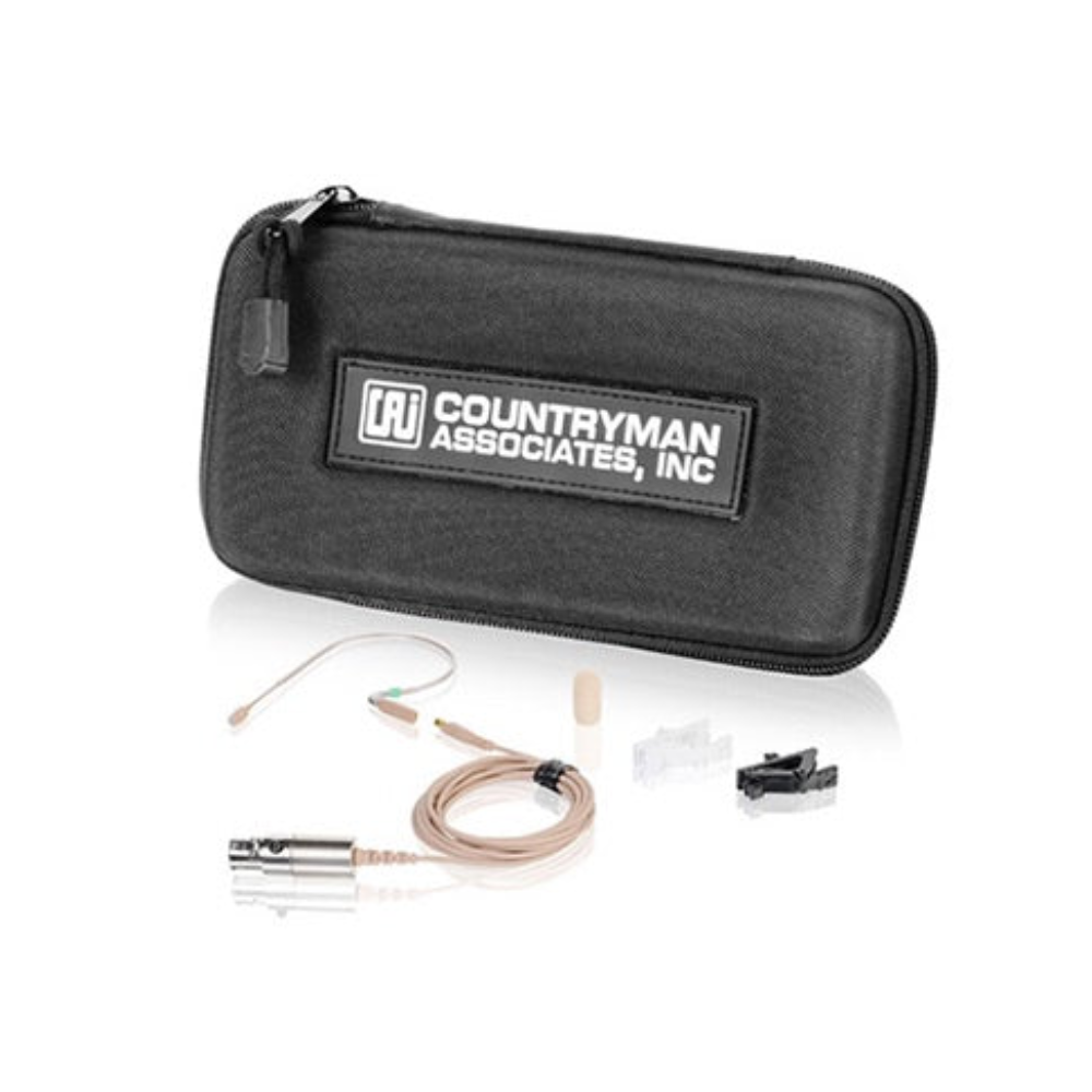 Countryman E2 Earset in Tan with Cable