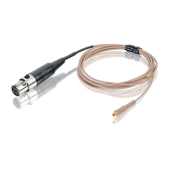 Countryman E6 Earset 2mm Replacement Cable with Shure TA4F Connector - Tan