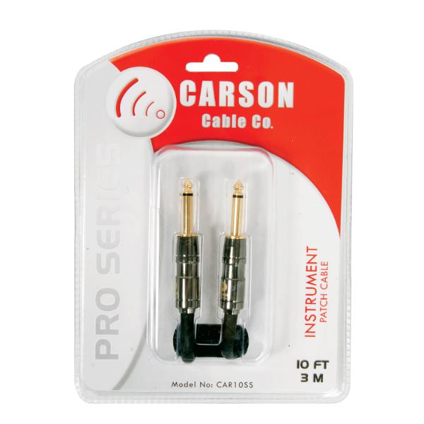 Carson Pro CAR10SS Noiseless Guitar Lead - 10 Feet