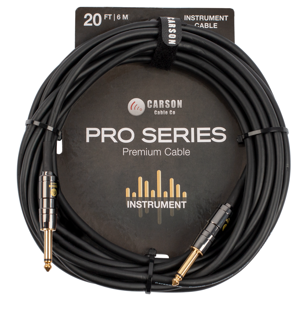 Carson Pro CAR20SS Noiseless Guitar Lead - 20 Feet