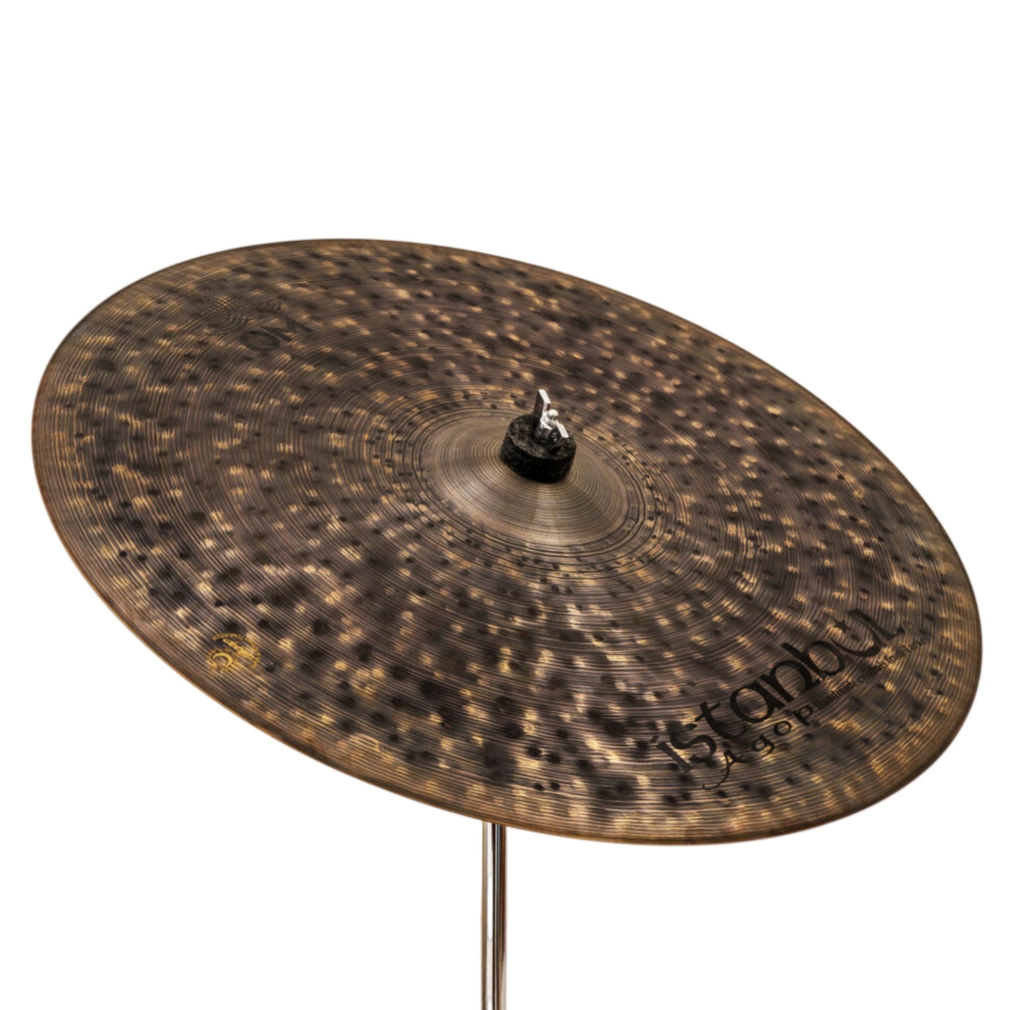 Istanbul Agop Cindy Blackman Santana Om Ride cymbal, single cymbal from the Istanbul brand, shown in the image.