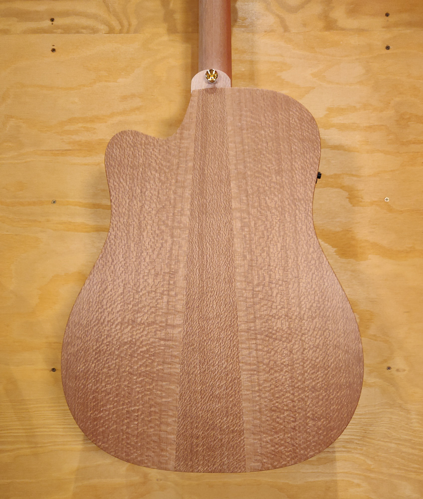 Cole Clark FL2EC Redwood Silky Oak Acoustic Guitar with Stained Face - Preloved