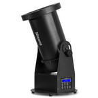 Beamz Pro CC1200 confetti cannon for atmospheric effects, shown in a professional setting with colorful confetti ready to fire.