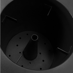 Beamz Pro CC1200 confetti canon for atmospheric effects, shown with confetti ready to create festive party displays.