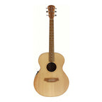 Left-handed Cole Clark Angel 2 Series Grand Auditorium acoustic guitar with Bunya face, Australian Blackwood back and sides, pickup included.