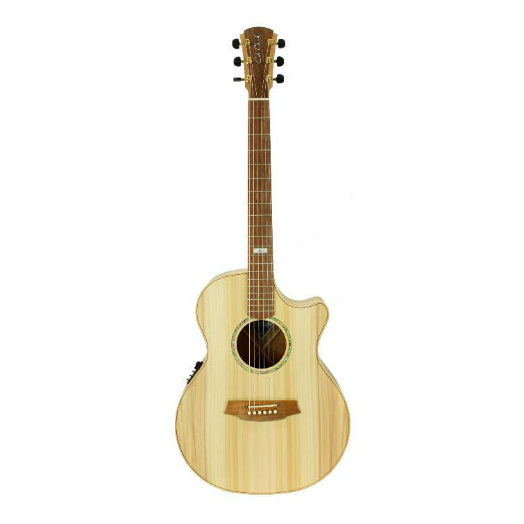 Cole Clark Angel 2 Series Maneli Jamal Signature Model Grand Auditorium Cutaway Acoustic Guitar with Pickup & Bunya Face/Blackwood Back & Sides