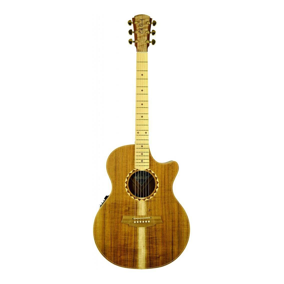 Cole Clark Angel 2 Series AN2EC-BLBL Grand Auditorium Acoustic Guitar with Pickup - Natural Satin
