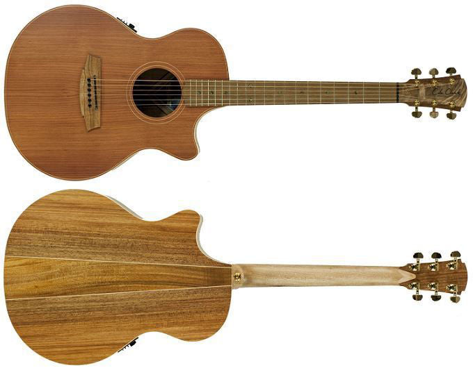 Cole Clark Angel 2 Acoustic Guitar - Redwood Blackwood (CCAN2ECRDBL)