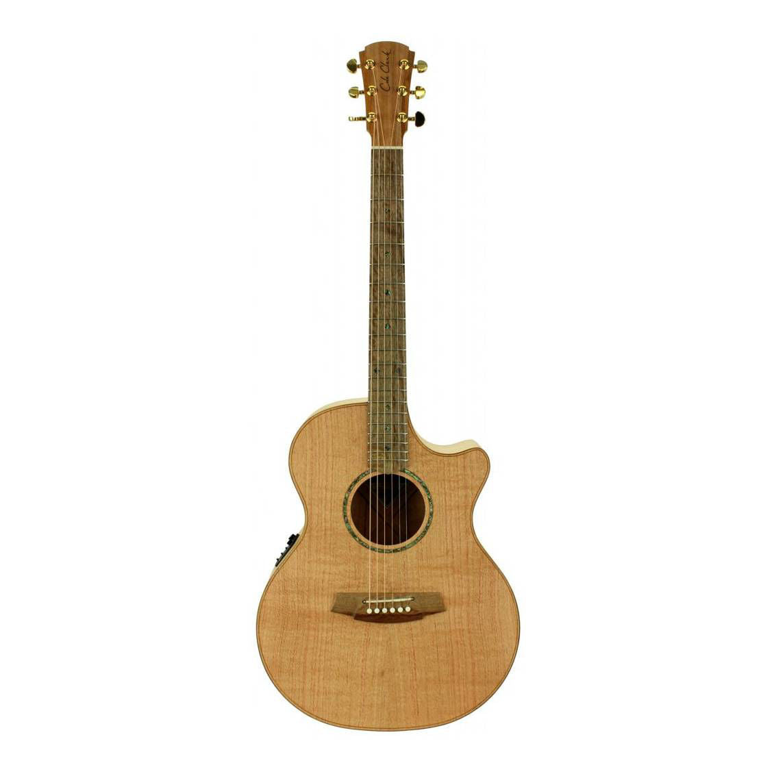 Cole Clark Angel 2 Series Grand Auditorium Cutaway Acoustic Guitar with Pickup & Silky Oak Top, Back & Sides in Southern Silky Oak