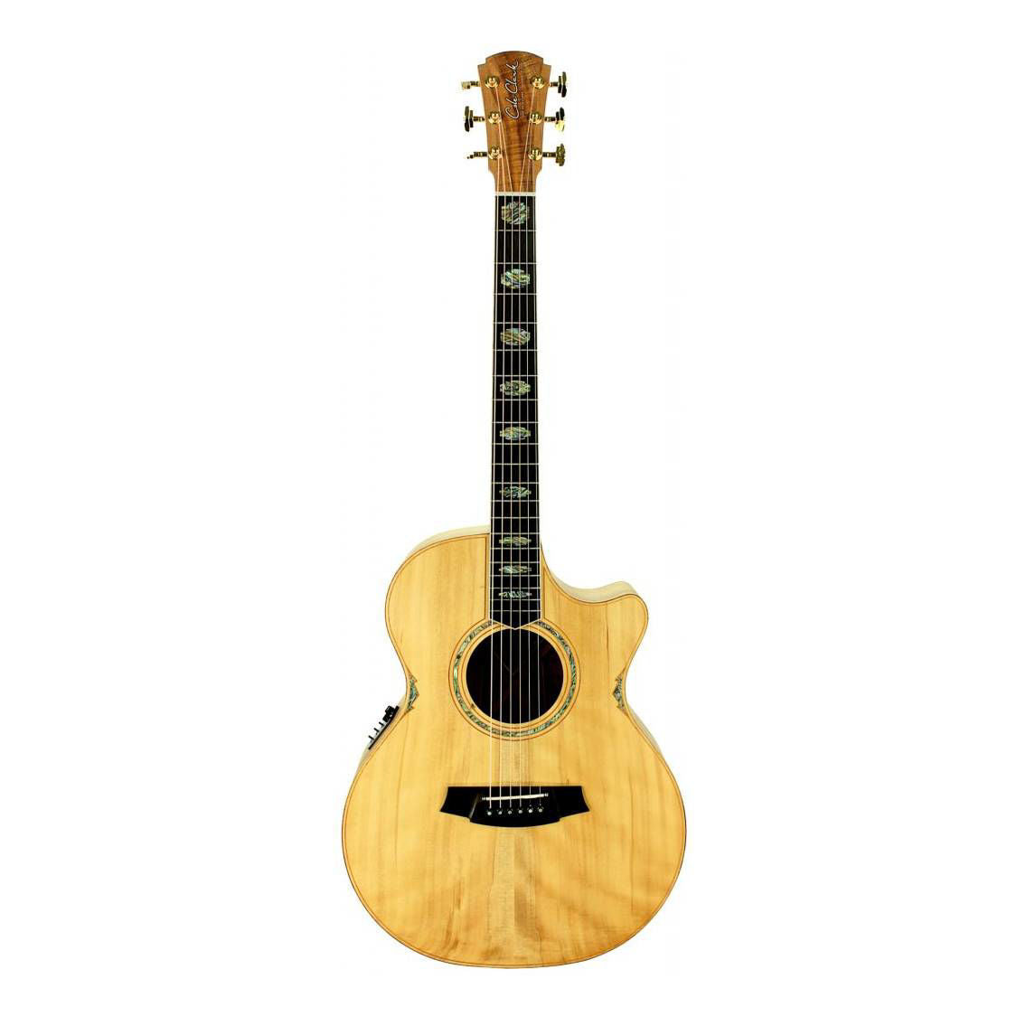 Cole Clark Angel 3 Series Grand Auditorium Cutaway Acoustic Guitar with Pickup & Bunya Face/Australian Blackwood Back & Sides