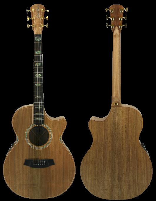 Cole Clark Angel 3 Series Acoustic Guitar with Pickup and Cutaway Blackwood/Blackwood