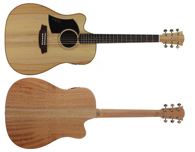 Cole Clark Fat Lady 1 Acoustic Guitar Left-Handed - Bunya Maple (CCFL1ECLHBM)