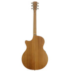 Cole Clark Fat Lady 2 acoustic guitar with Bunya Maple top, showcasing its natural wood finish and detailed craftsmanship.