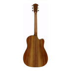 Cole Clark Fat Lady 3 Series dreadnought acoustic guitar with cedar top, blackwood back and sides, cutaway design, and built-in pickup.