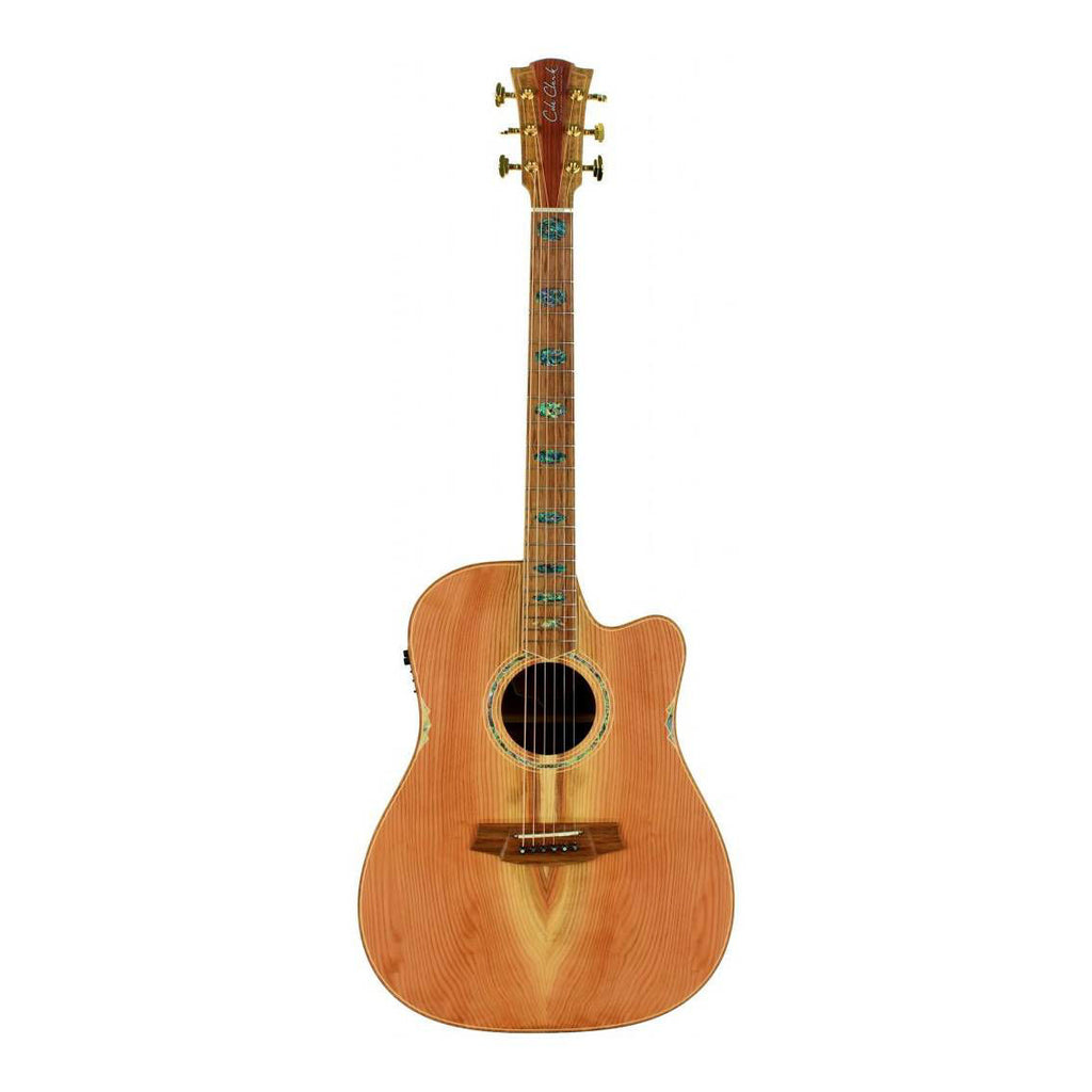 Cole Clark Fat Lady 3 Series cutaway dreadnought acoustic guitar with pickup, redwood face, blackwood back and sides, River She Oak fretboard