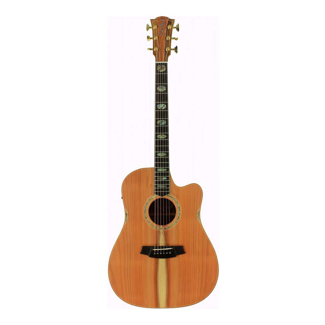 Cole Clark Fat Lady 3 Series Cutaway Dreadnought Acoustic Guitar with Pickup & Redwood Face/Rosewood Back & Sides