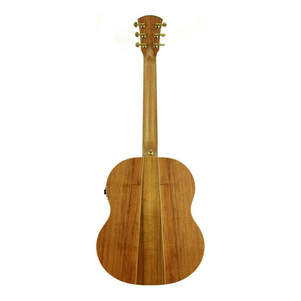 Cole Clark Little Lady 2 Series acoustic guitar with pickup, Bunya face, Australian Blackwood back and sides, natural wood finish