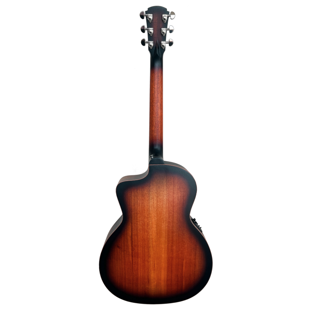 Cole Clark Studio GA AN1EC Redwood Face, Maple B&S Sunburst
