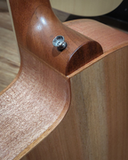 Cole Clark Studio GA AN1EC acoustic guitar with redwood top, maple back and sides, showcasing its natural wood finish.