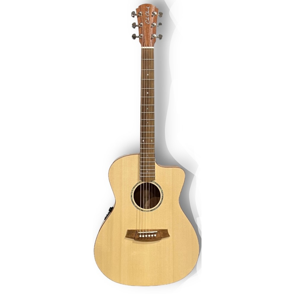 Cole Clark Studio AN1EC Angle  Spruce Top Mahogany Bod