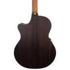 Cole Clark Angel Studio Recording Deluxe acoustic guitar with rosewood body and natural finish, showcasing its sleek design and quality craftsmanship.