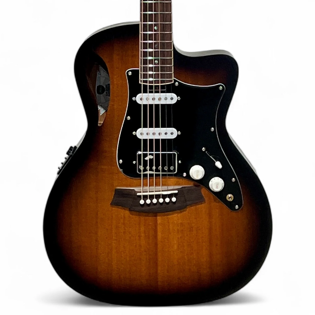Cole Clark STL1EC-MMAH-HSS Studio True Hybrid  Thinline Acoustic Guitar