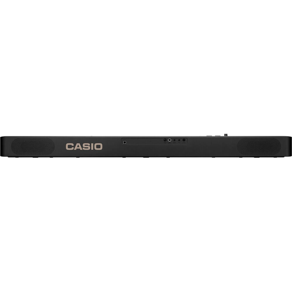 Casio CDP-S160 compact digital piano in black with keyboard and control panel, designed for home practice and performance.