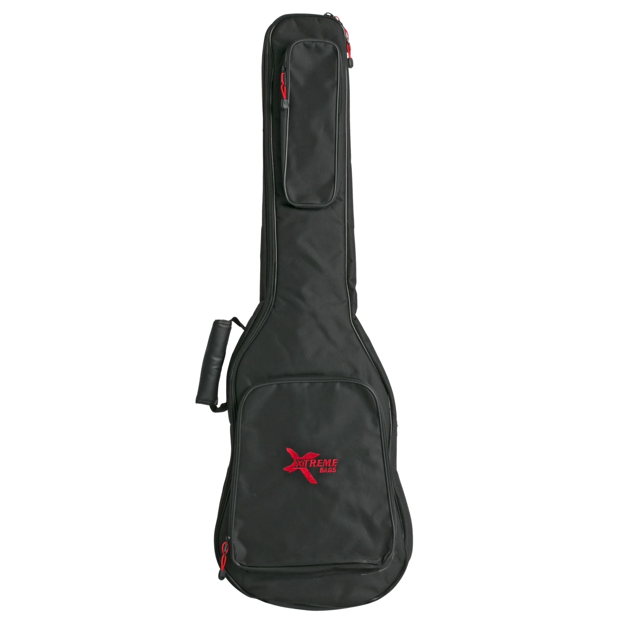 Xtreme Electric Guitar Gig Bag, 10mm padding, durable black case with handles and shoulder strap for easy transport.