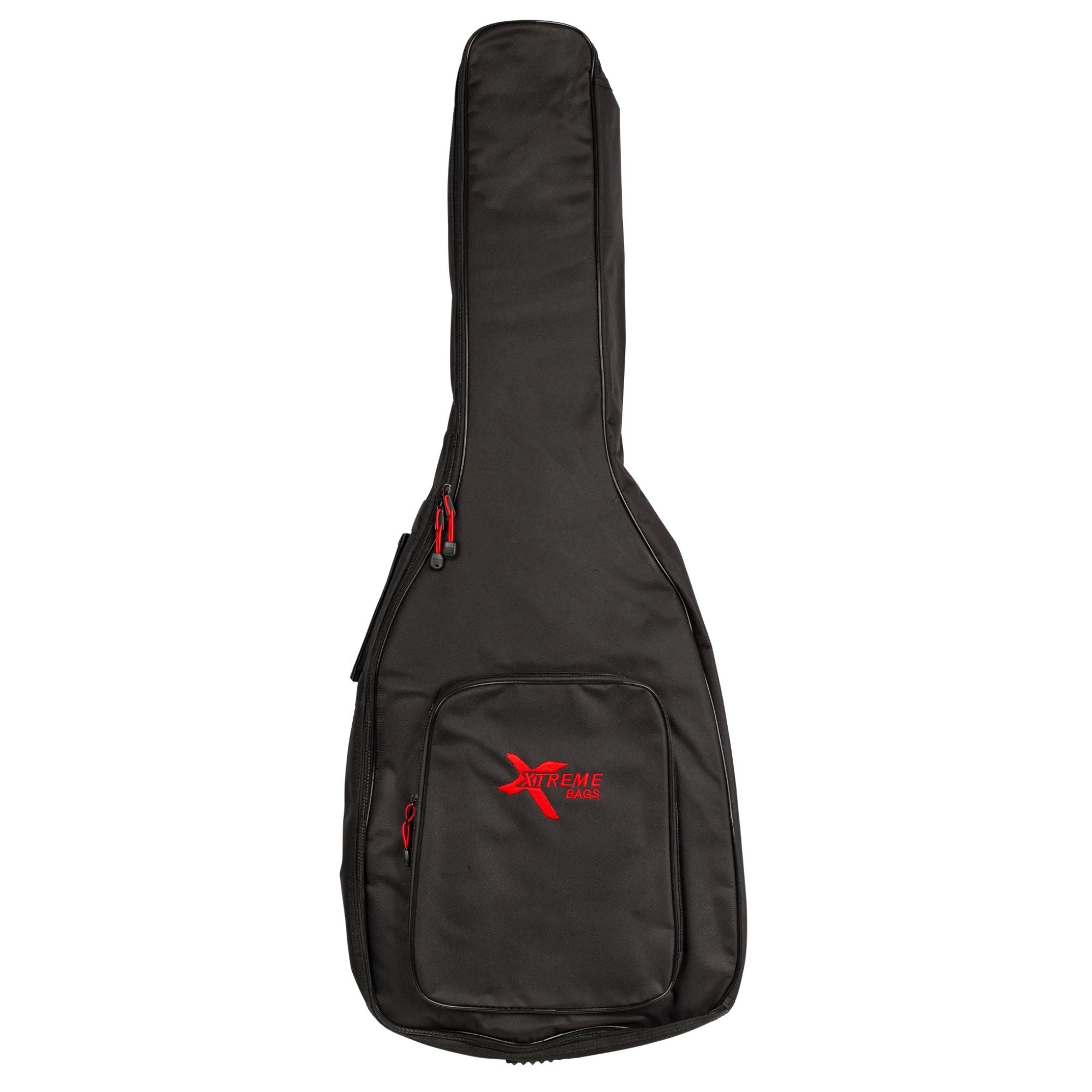 Xtreme Western Guitar Gig Bag 10mm with padded design, black exterior, and carrying straps for secure guitar transportation.