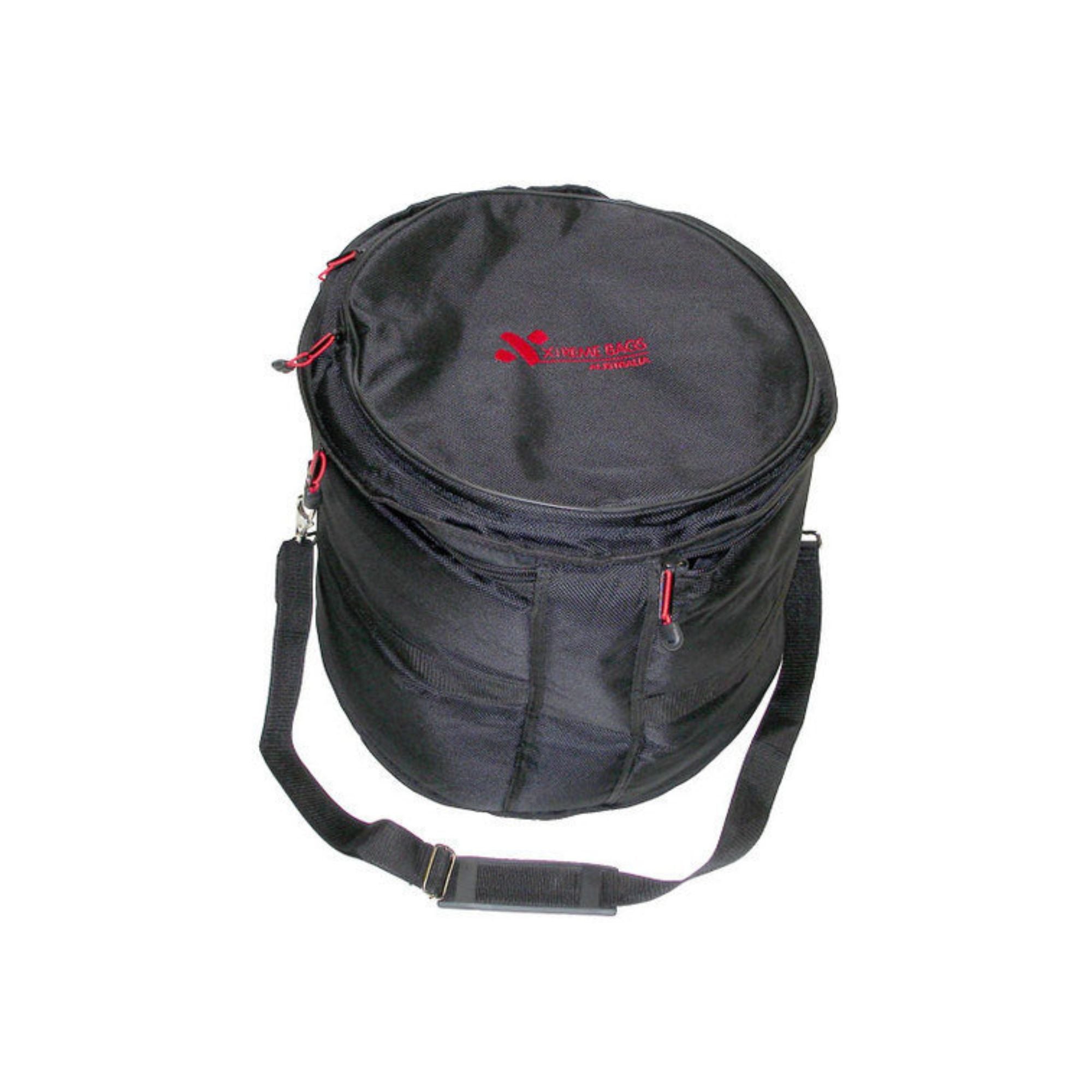 Xtreme 13 Mega Music drum bag with padded exterior and carrying handles, designed for secure transport of drum equipment.