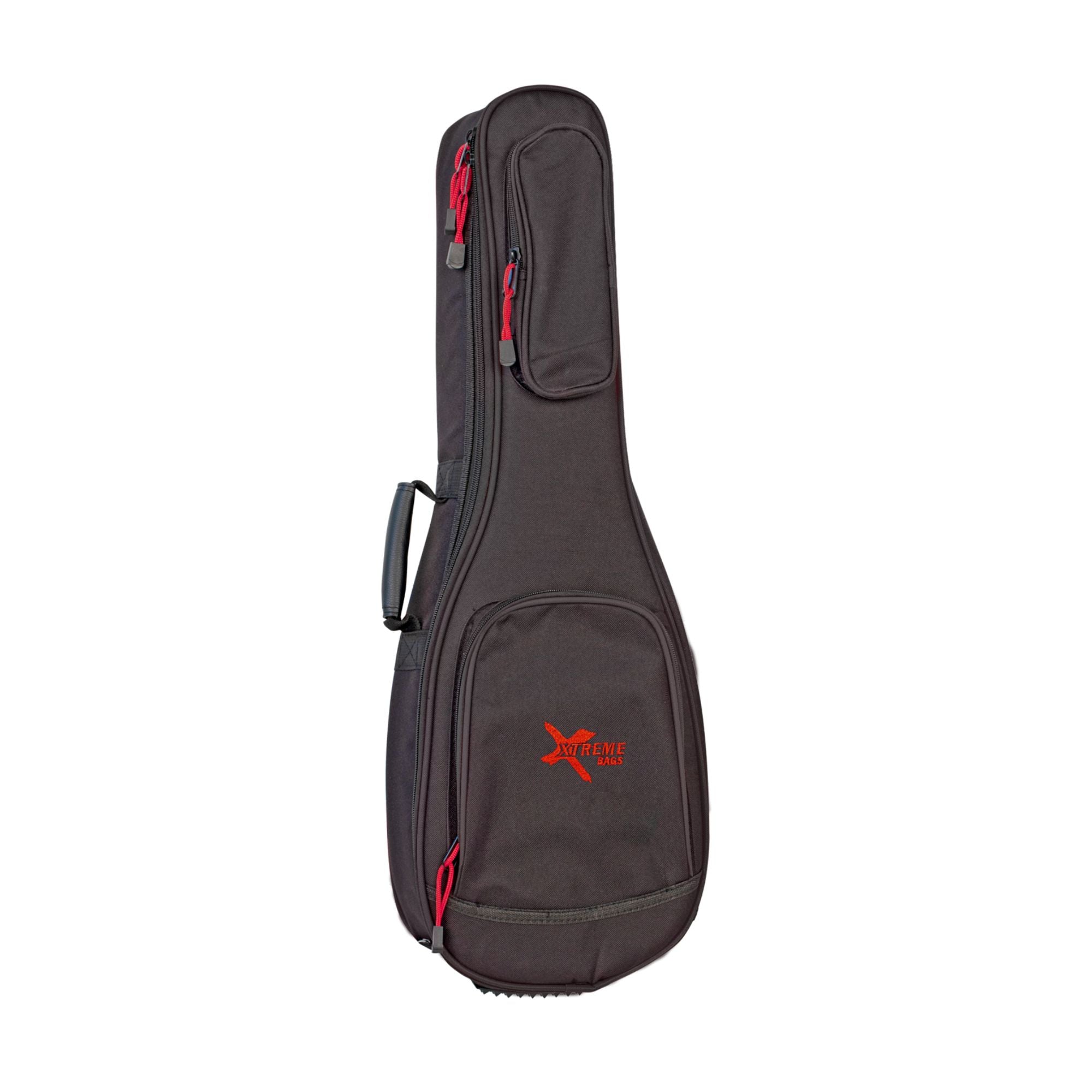 Xtreme CEOB703 tenor ukulele bag with padded exterior and carrying handle, designed to protect and carry a tenor ukulele.