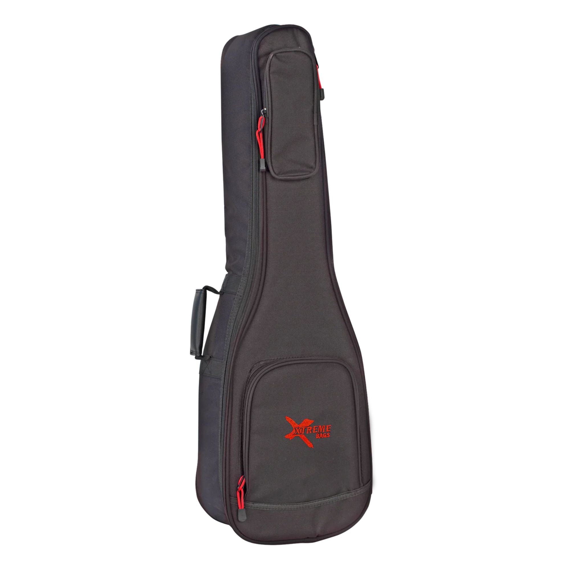 Xtreme CEOB704 Baritone Ukulele Bag showing padded exterior and carrying handle for secure travel and storage.