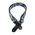 DSL Straps JWave Blue Guitar Strap 2in  - Black