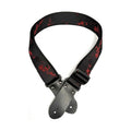 DSL Straps Red Plum Guitar Strap 2in  - Black