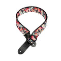 DSL Straps Plum Blossom Guitar Strap 2in  - Black