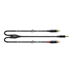 Cordial Essentials REAN Plug 3.5mm Stereo Gold to 2x RCA Gold - Long Pigtail Side - 0.9m/3ft