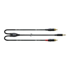 Cordial Y-Adapter Cable 3.5mm TRS Plug - 2x RCA Plugs - 1.5 meter