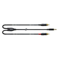 Cordial REAN Plug 3.5mm Stereo Gold to 2x RCA Gold - Long Pigtail Side - 3m