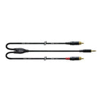 Cordial Essentials REAN Plug 3.5mm Stereo Gold to 2x RCA Gold - Long Pigtail Side - 6m