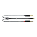 Cordial 6,0 m, REAN plug 3,5 mm stereo gold / 2 x plug 6,3 mm