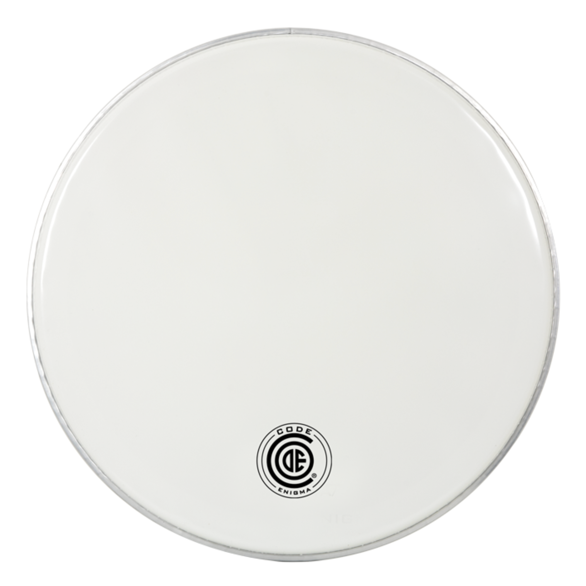 Code 20 Enigma Bass Drum Head - White