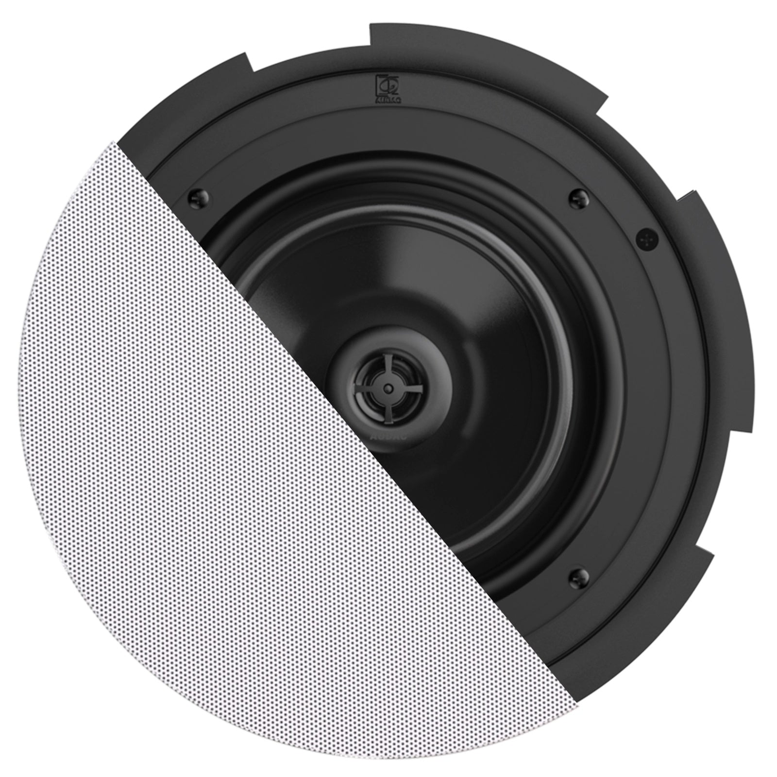 Audac Quickfit 8 Coaxial 2 Way Ceiling Speaker, 8ohm/100V, 40W RMS