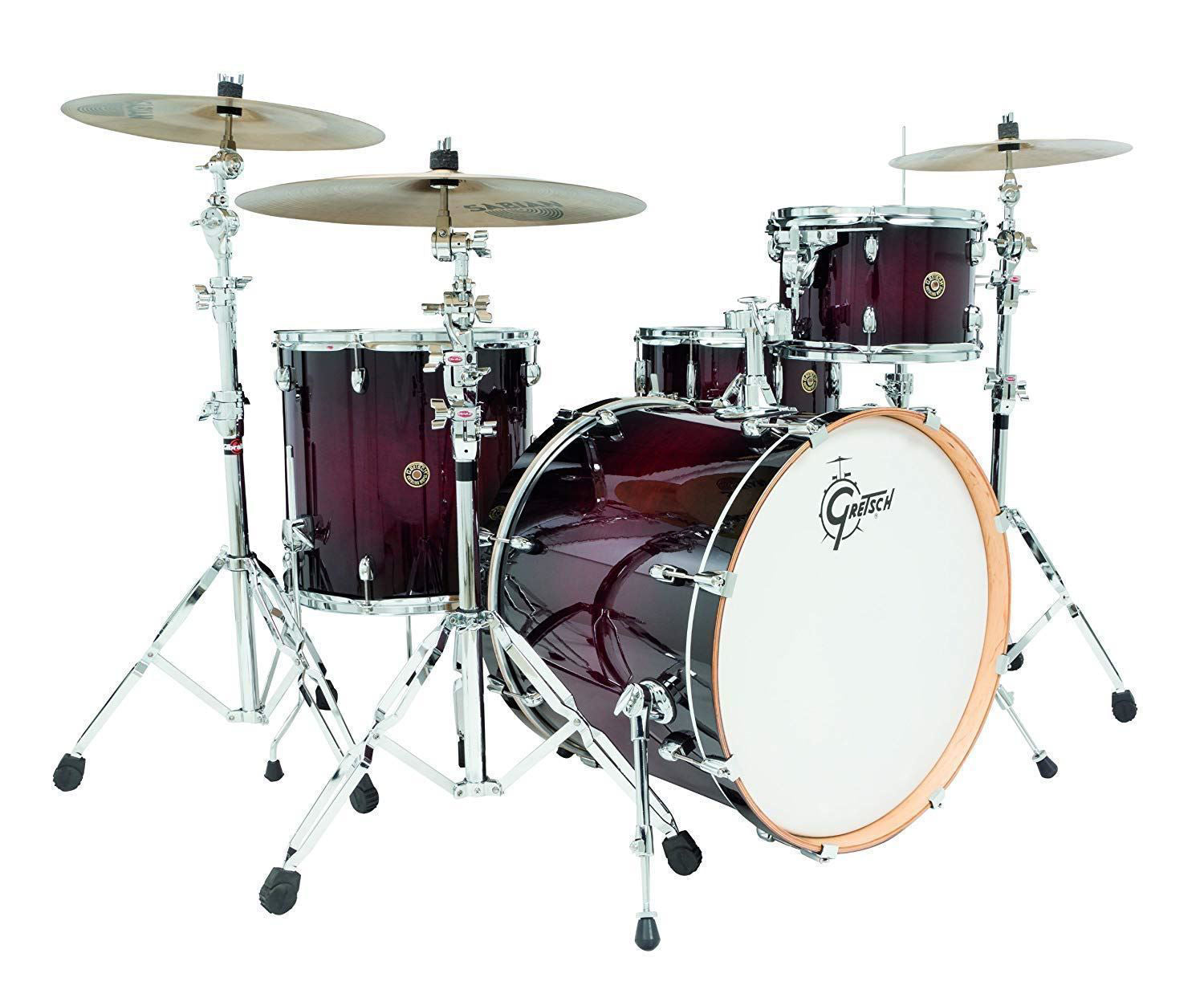 Gretsch Catalina Maple 4pc Drum Kit  with 22 inch Kick - Dark Cherry Burst