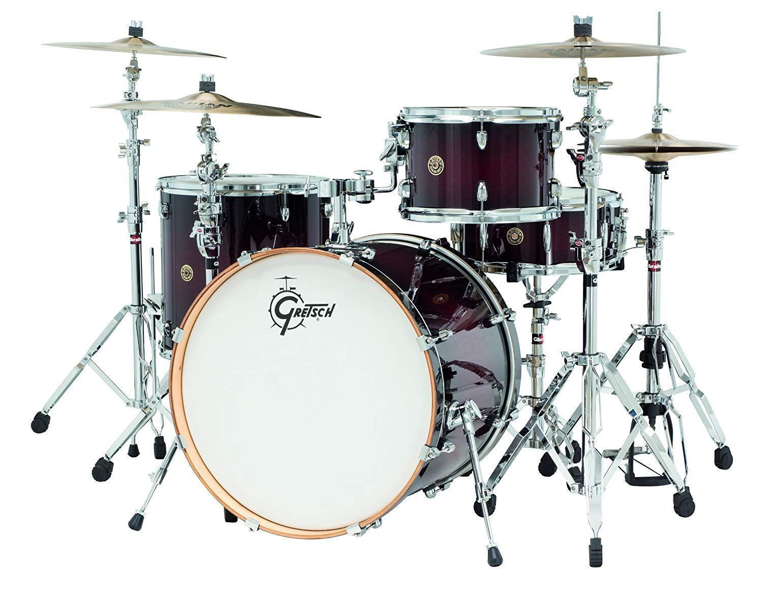 Gretsch Catalina Maple 4pc Drum Kit  with 22 inch Kick - Dark Cherry Burst