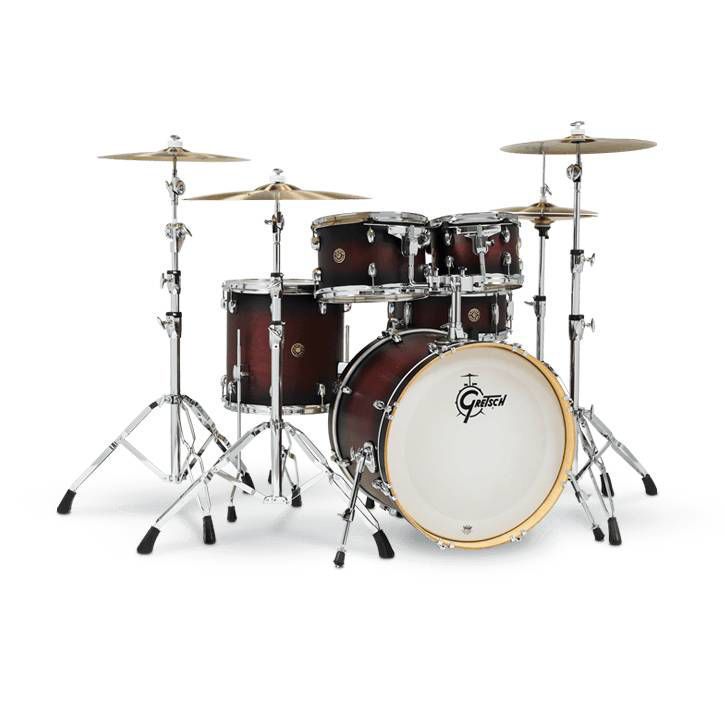 Gretsch Catalina Maple CM5 20 5pc Drum Kit Drum Kit Satin Dark Cherry Burst