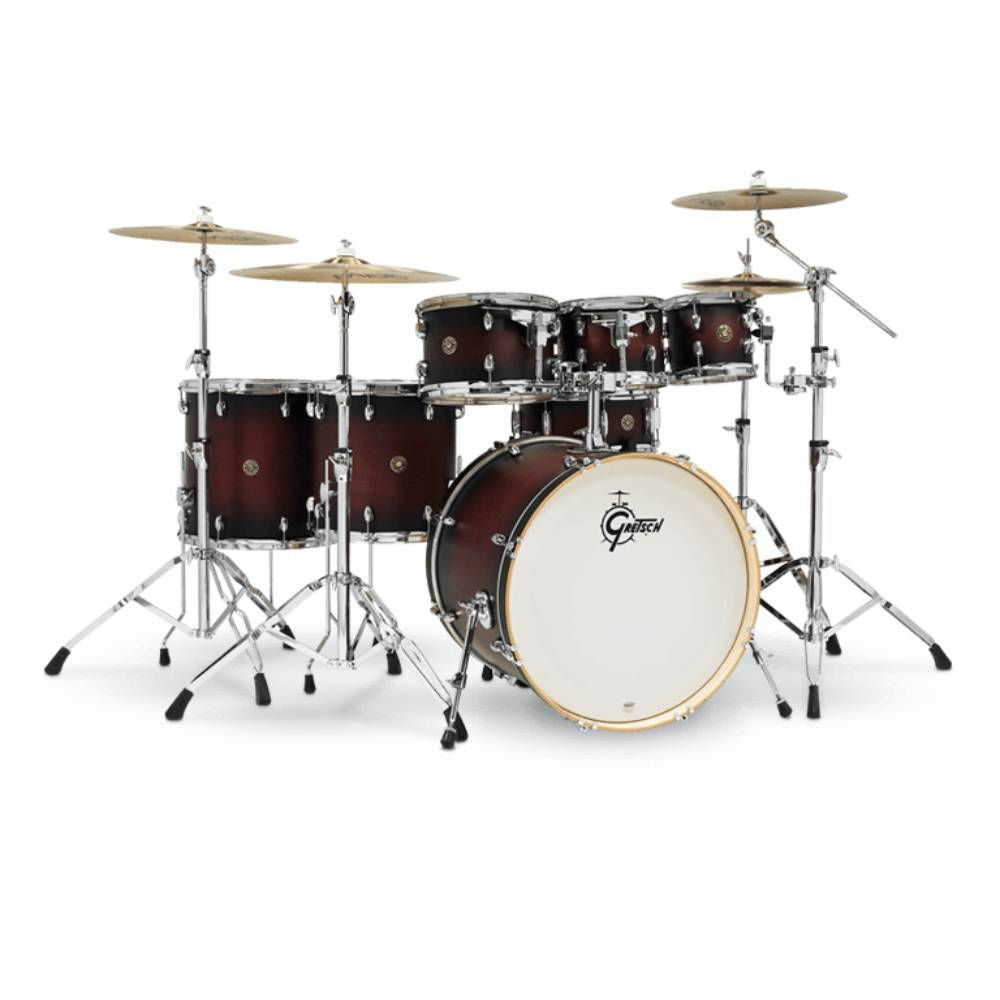 Gretsch Catalina Maple 22/8/10/12/14/16+14S 7pc Drum Shell Pack in Satin Deep Cherry Burst