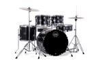 Mapex Comet 5pc Drum Kit with Hardware and Cymbals - Black